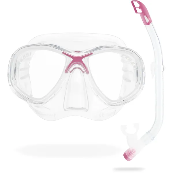 Marea Jr+Top, Junior maske/snorkel 7-13 år, Rosa